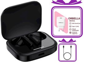 Wireless headphones No Brand Mi Buds 5 - Gift-Network power bank ORBELLA 20W T2453 White - Cable USB Type-C to Type-C EP-DN980BBE